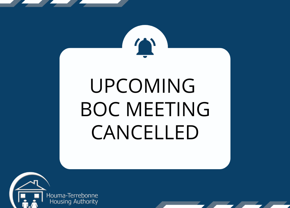 November 2025 BOC Meeting CANCELLED